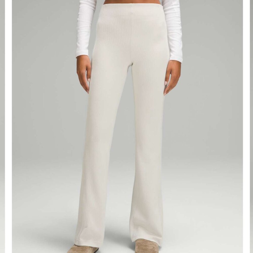 lululemon athletica Cream Boot Cut Pants